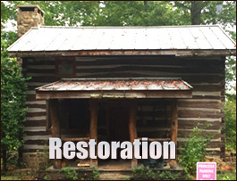 Historic Log Cabin Restoration  Fargo, Georgia